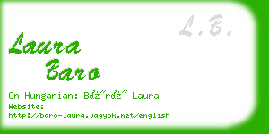 laura baro business card